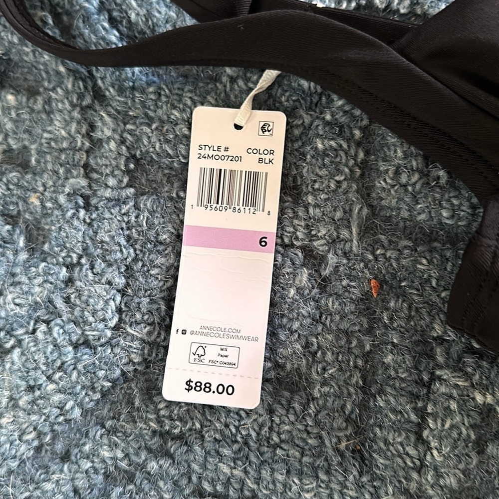 NWT Anne Cole Underwire Swimsuit - Picture 6 of 8